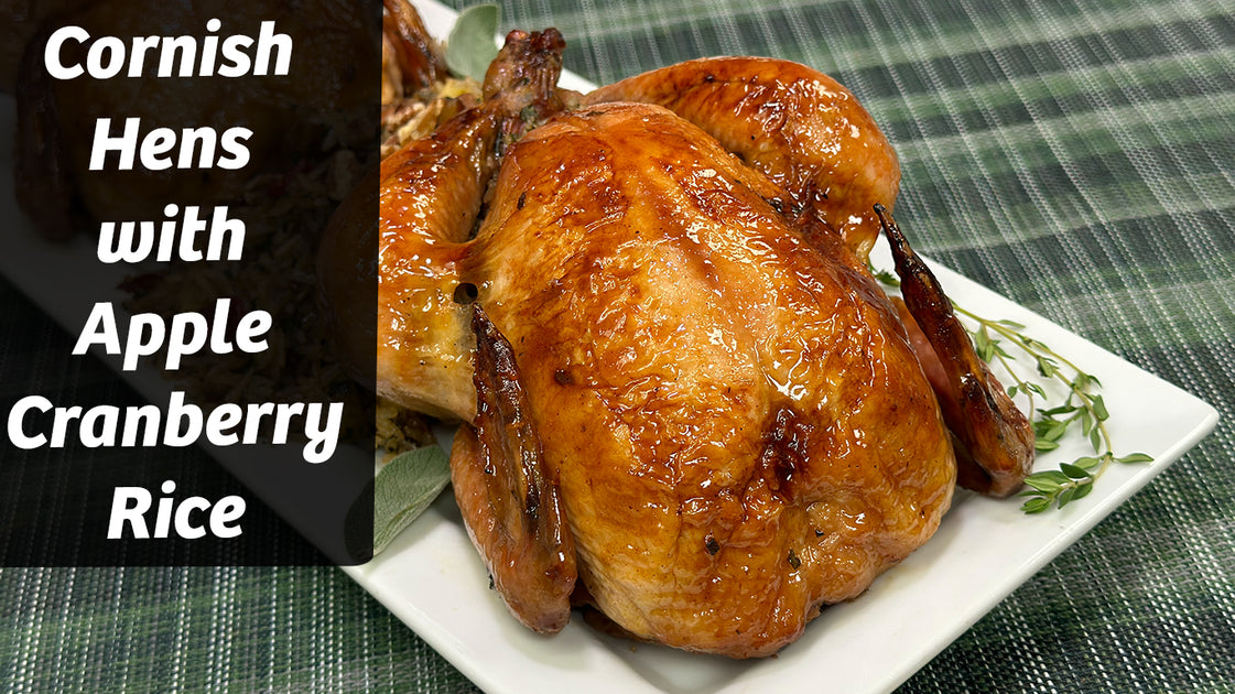 Cornish Hens With Apple Cranberry Rice Stuffing Recipe Recipes