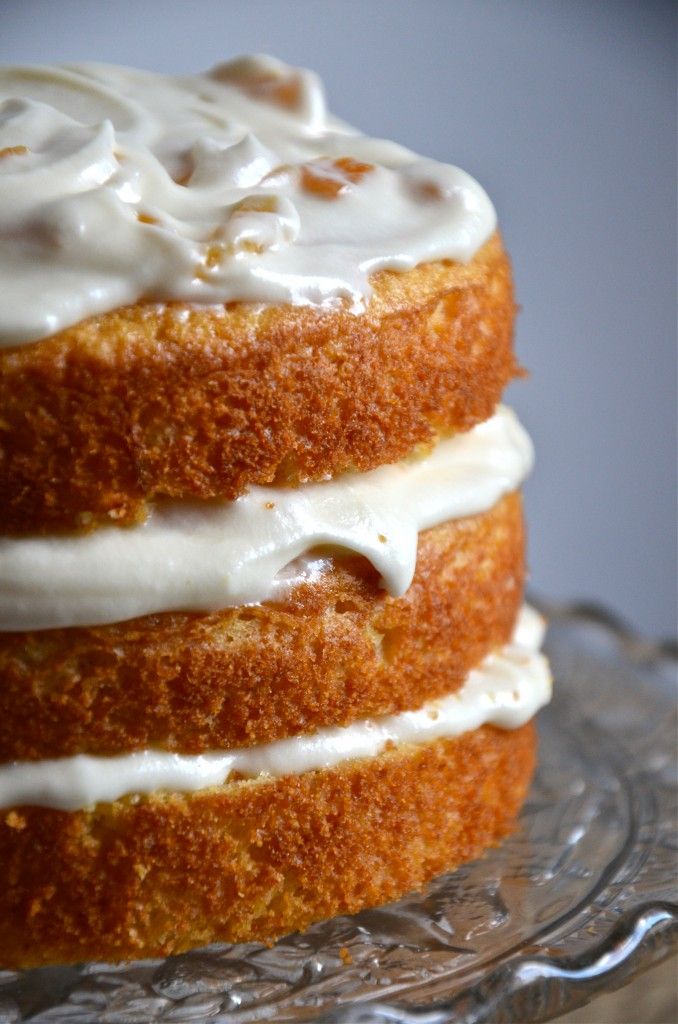 Cornmeal Cake With Honey Apricot Frosting Anecdotes And Apple Cores