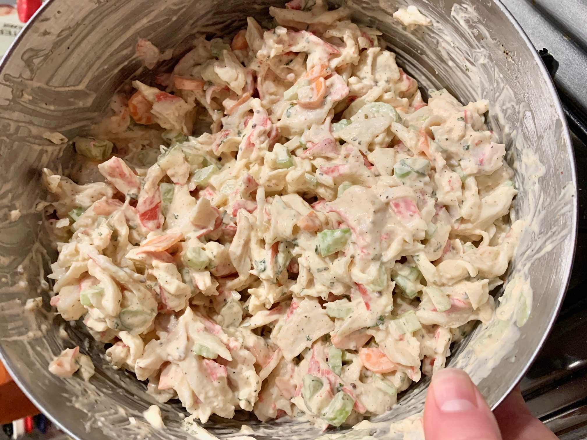 Crab Salad Recipe With Imitation Crab Or Canned Crab Meat Melanie Cooks