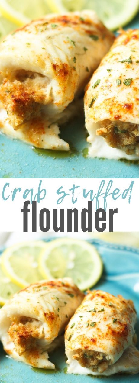 Crab Stuffed Flounder Flounder Fish Recipes Flounder Recipes