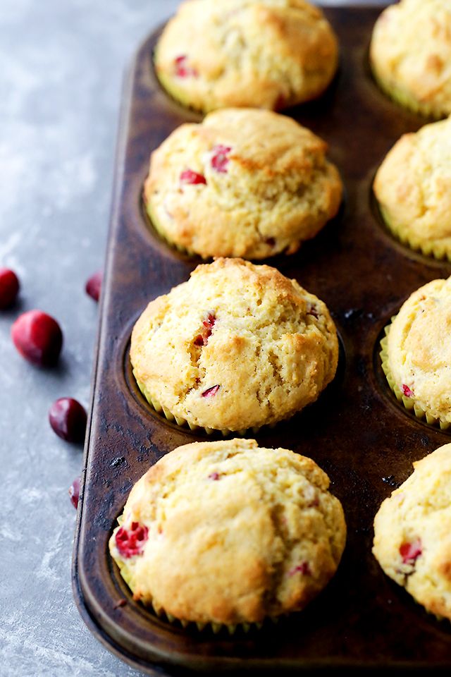 Cranberry Orange Corn Muffins Traditional Orange Flavored Cornbread