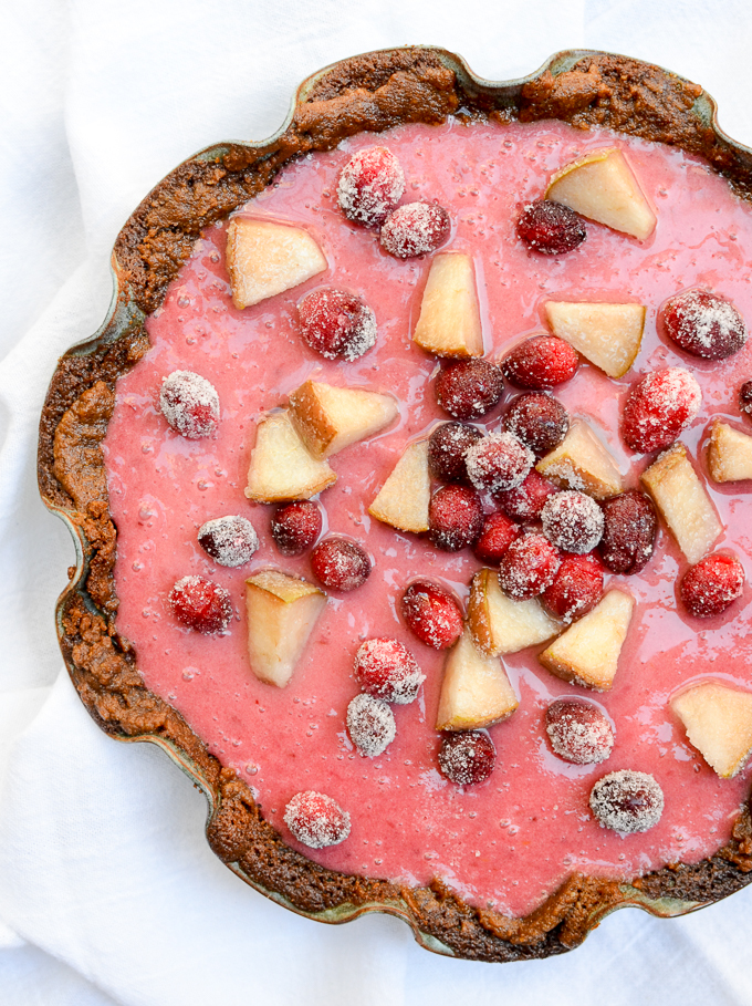 Cranberry Pear Cream Pie With Gingersnap Crust The Every Kitchen