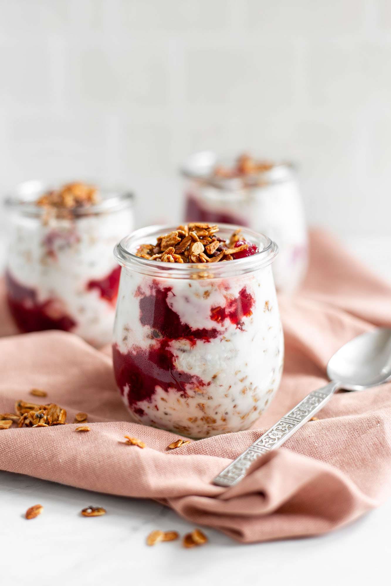 Cranberry Yogurt Parfaits Made With Leftover Cranberry Sauce Cultured