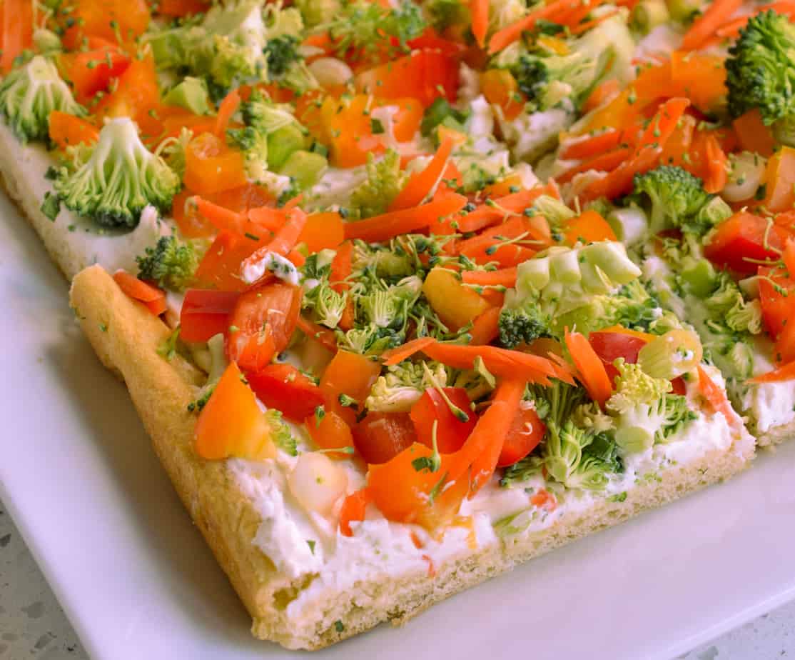 Cream Cheese Vegetable Pizza Great Pizza Recipes