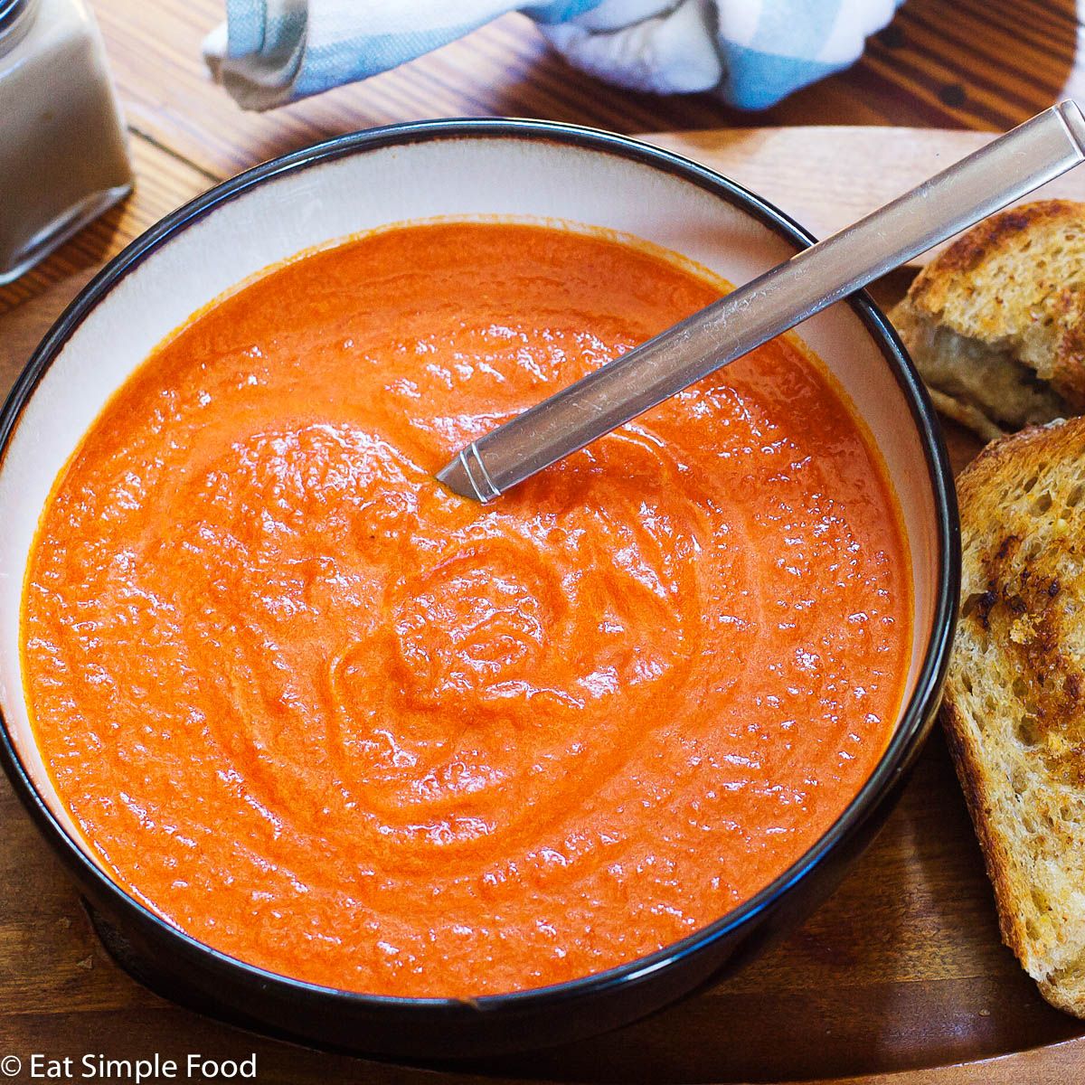 Creamy And Easy Tomato Bisque Soup Recipe Video Eat Simple Food