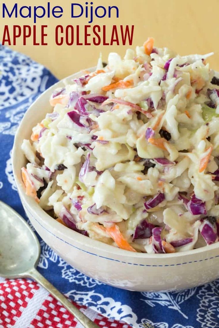 Creamy Apple Slaw Healthy Coleslaw Recipe Cupcakes Amp Kale Chips