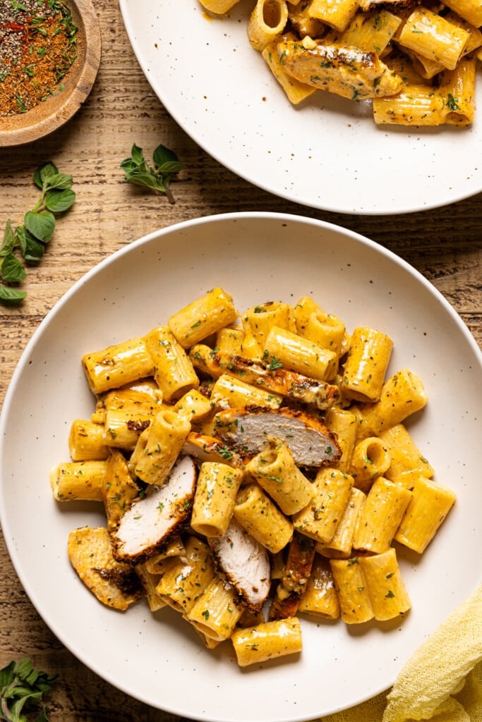 Creamy Blackened Chicken Rigatoni Pasta Orchids Sweet Tea