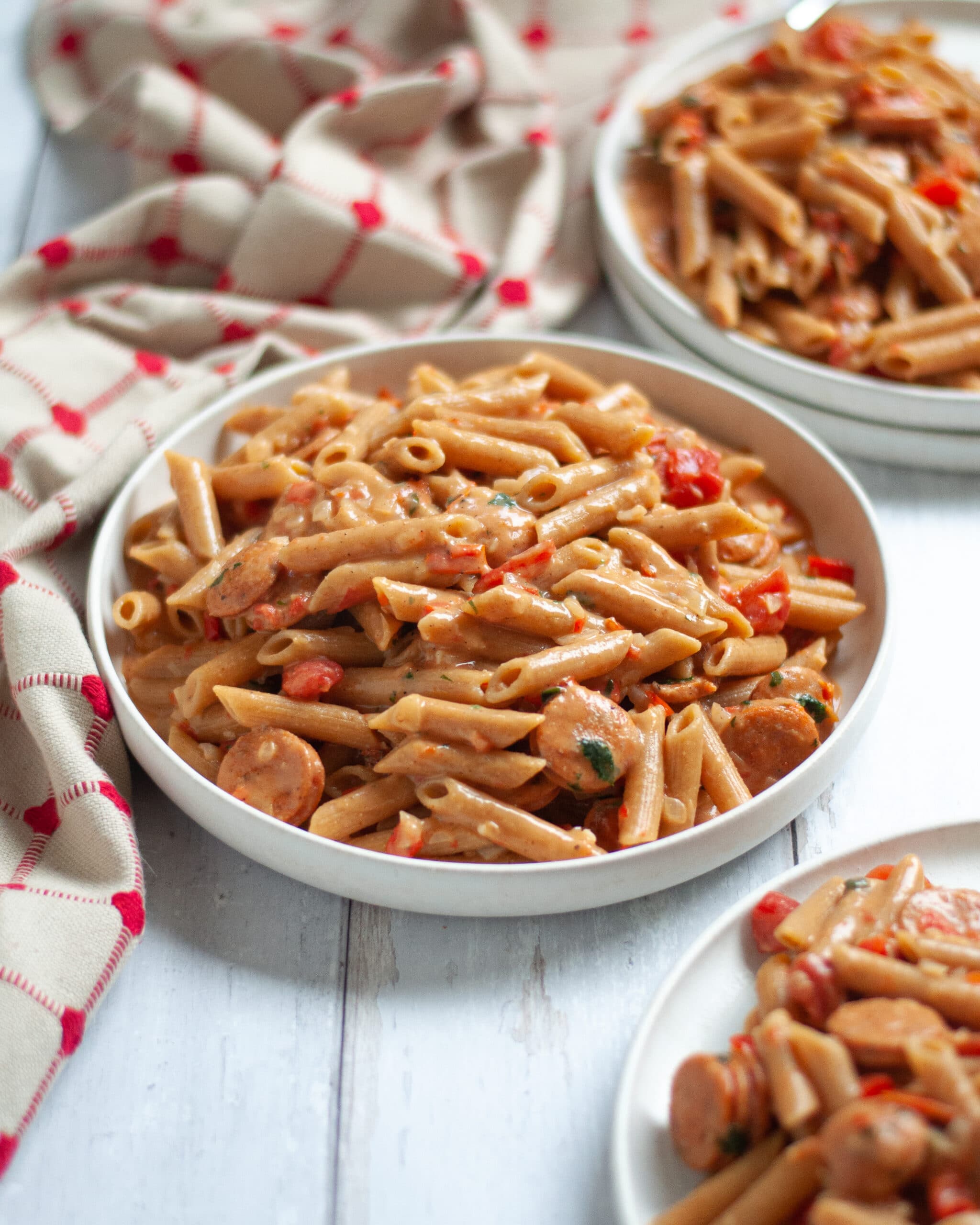 Creamy Cajun Pasta With Sausage Our Love Language Is Food