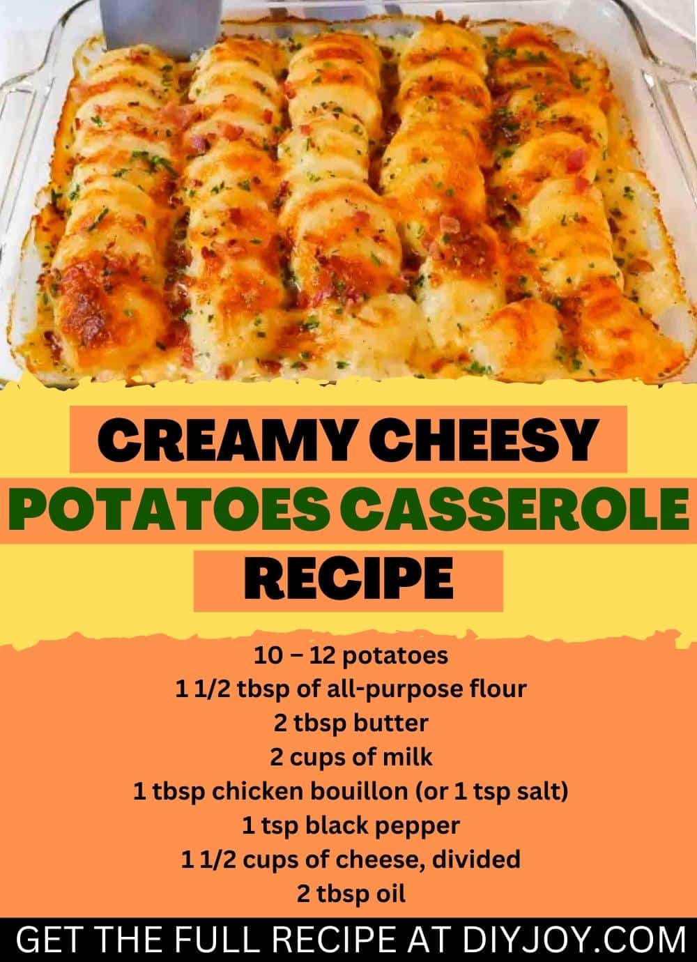 Creamy Cheesy Potatoes Casserole Recipe