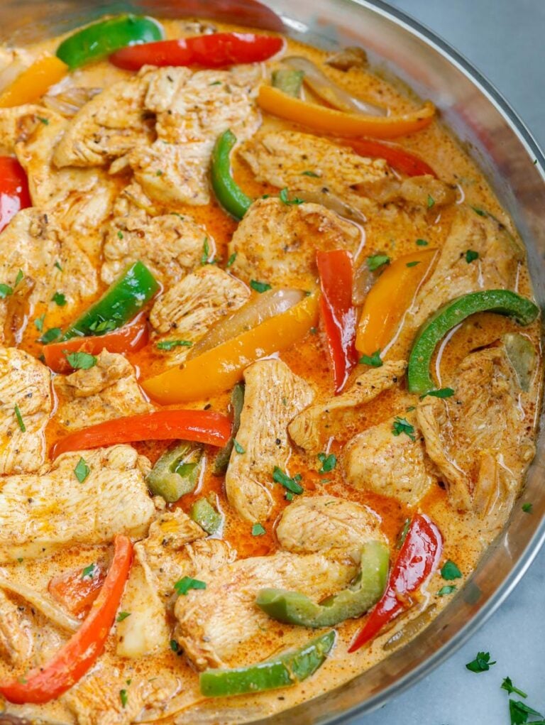 Creamy Chicken Fajita Skillet Cookin With Mima