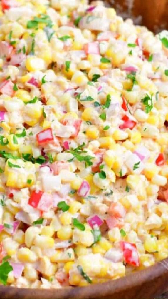 Creamy Corn Salad Easy Corn Salad With Creamy Dressing