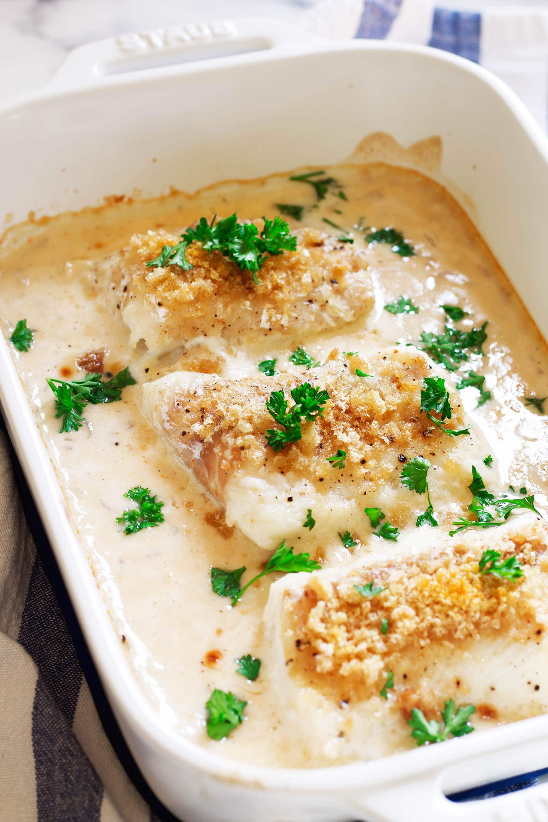 Creamy Lemon Garlic Baked Cod Kit S Coastal