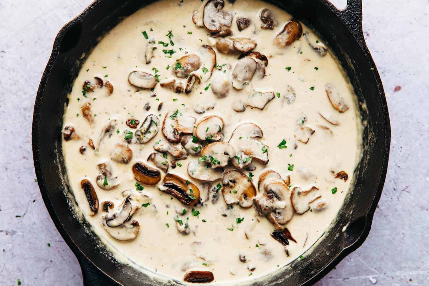 Creamy Parmesan Mushroom Sauce My Food Story