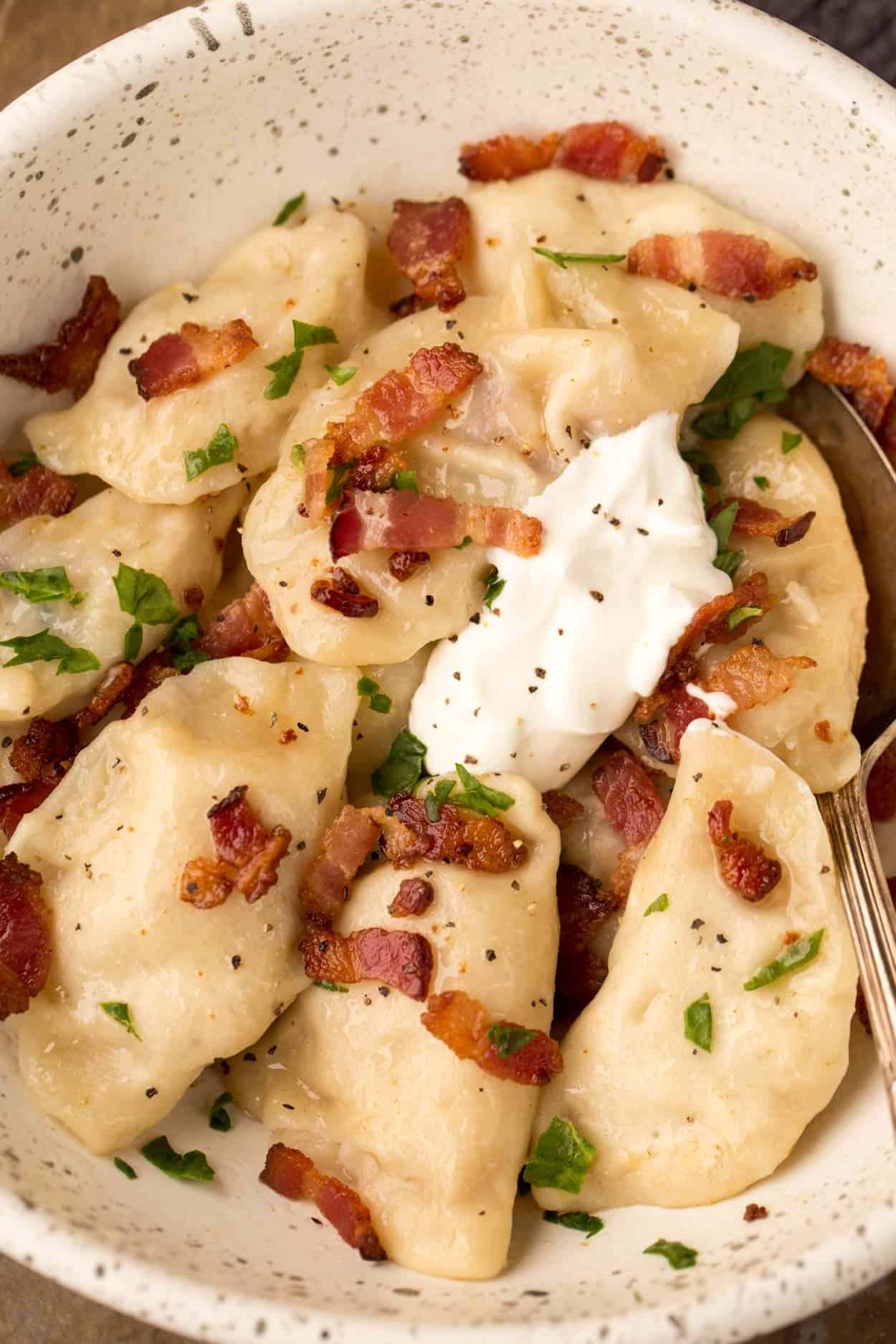 Creamy Perogie Dinner Recipes Food Pierogi Recipe