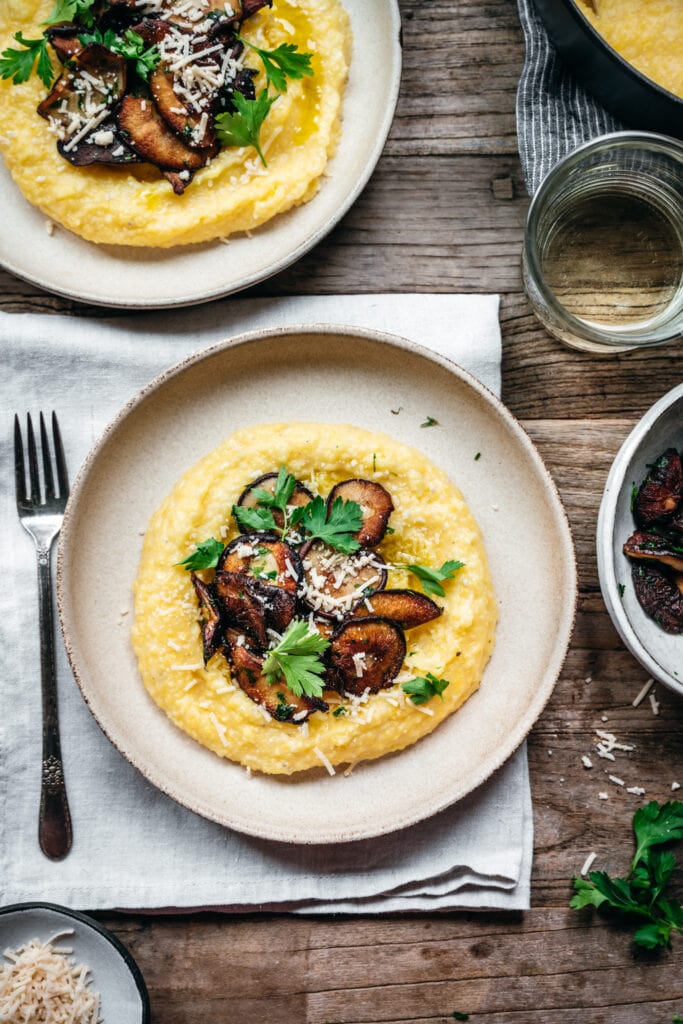 Creamy Polenta With Mushrooms Crowded Kitchen