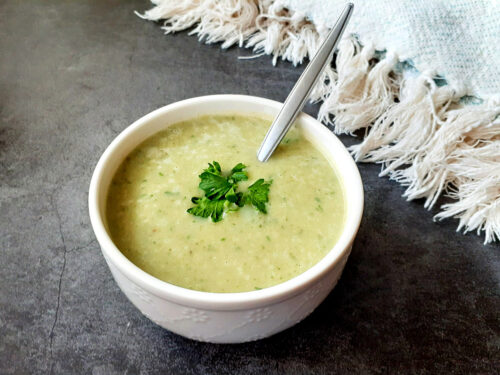 Creamy Potato Parsley Soup Veg N Bake