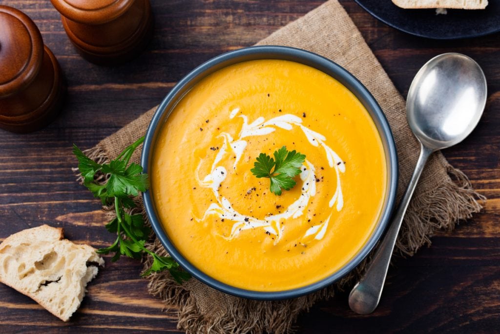 Creamy Pumpkin Soup Recipe Insanely Good