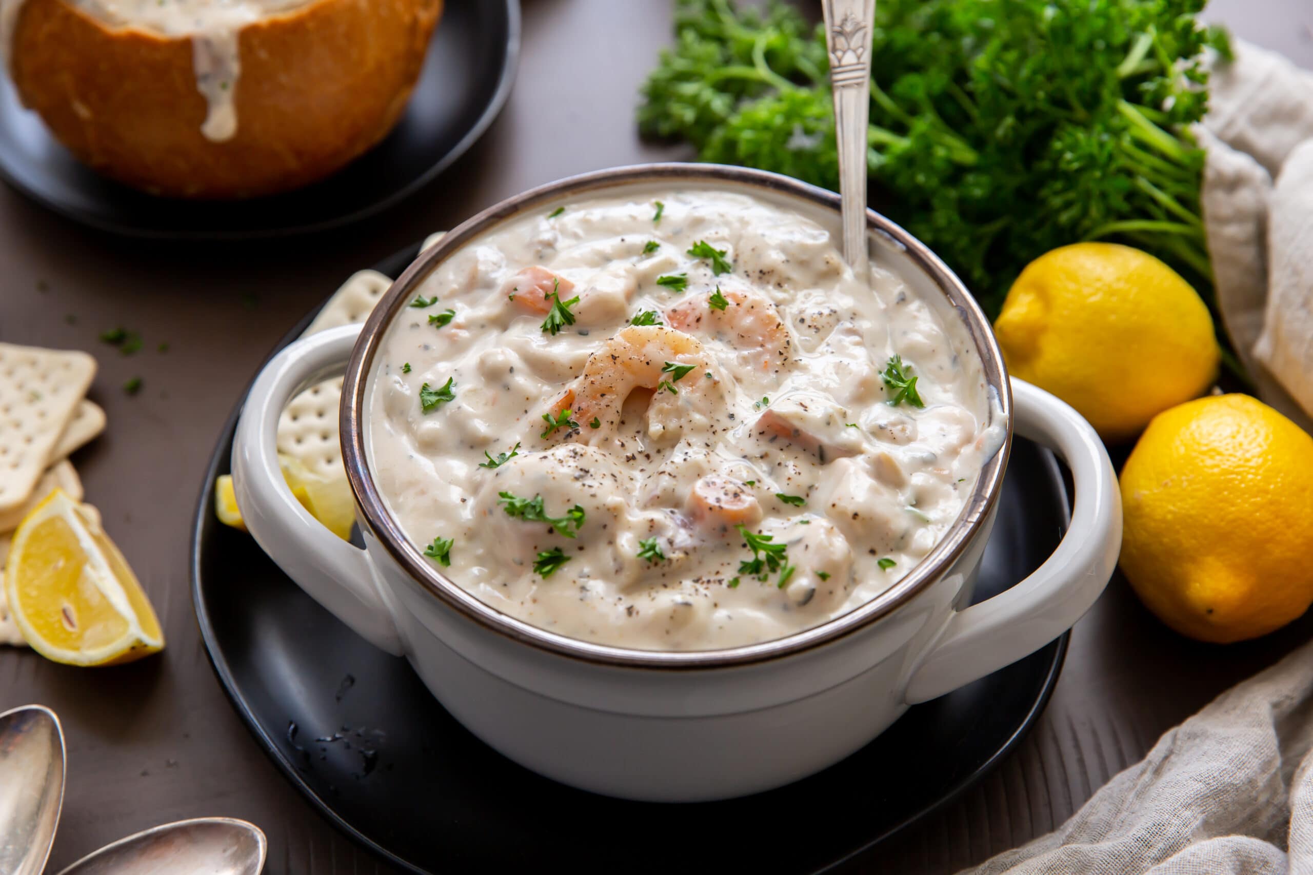 Creamy Seafood Chowder Recipe The Wanderlust Kitchen