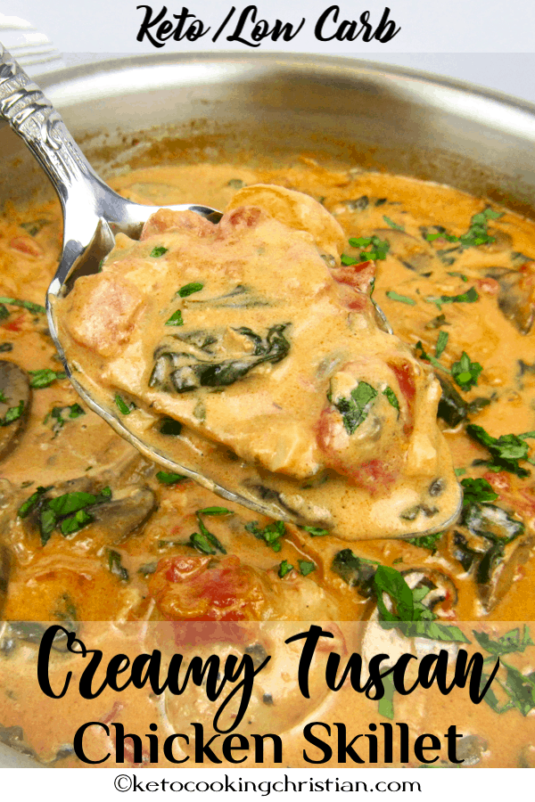 Creamy Tuscan Chicken Skillet Easy Keto Recipe Easy Low Carb