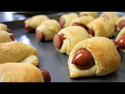 Crescent Roll Mini Hot Dogs Very Easy Youtube