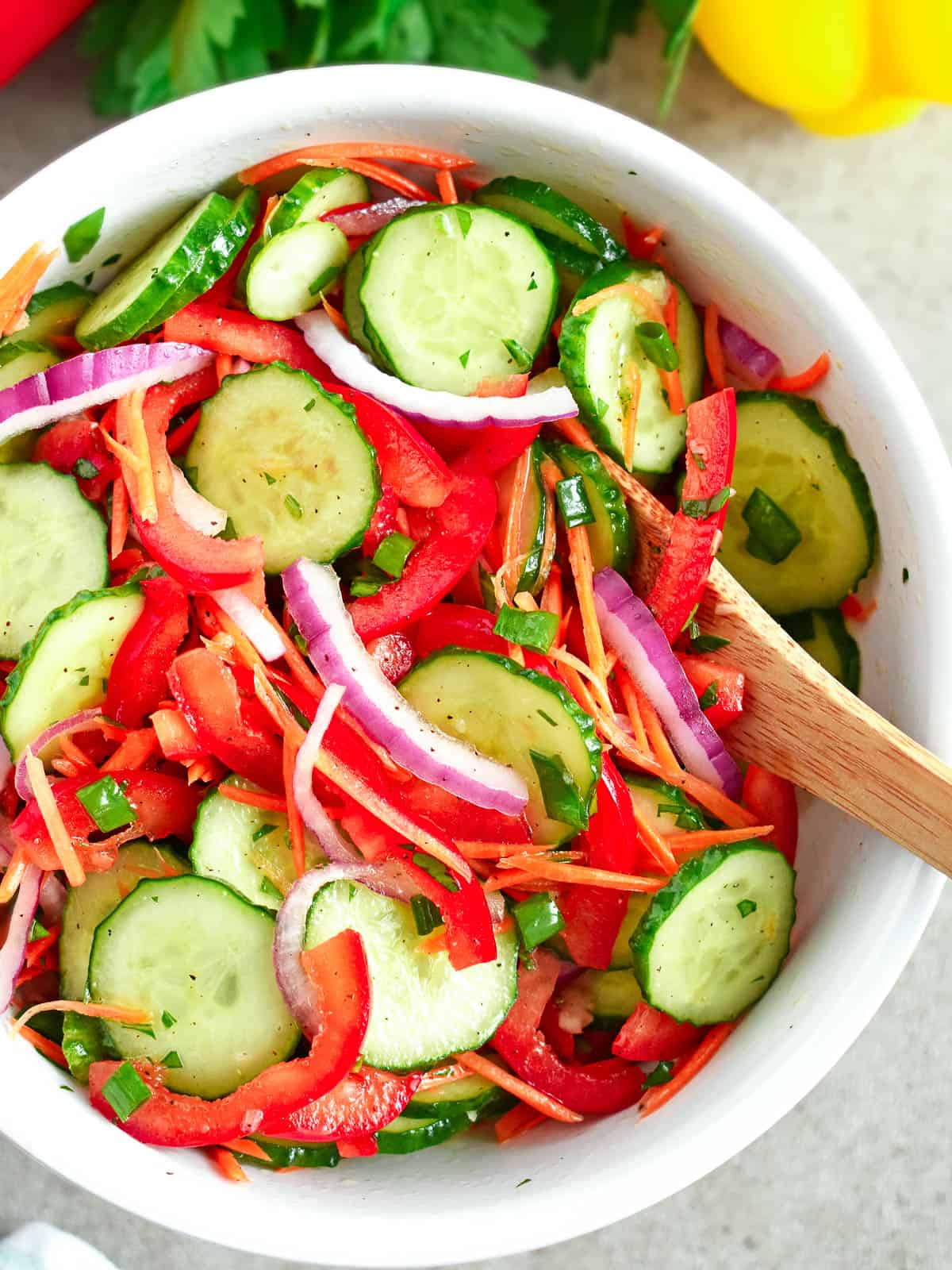 Crisp Cucumber Salad Olga In The Kitchen