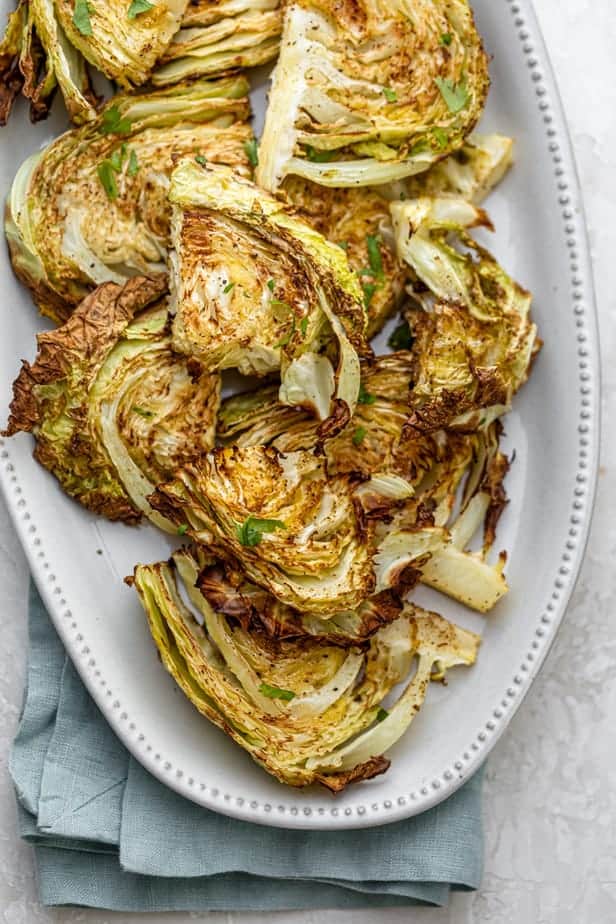 Crisp Oven Roasted Cabbage Wedges Feelgoodfoodie