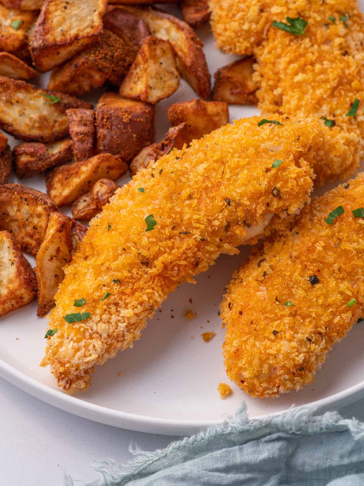 Crispy Baked Chicken Tenders Panko Chew Out Loud