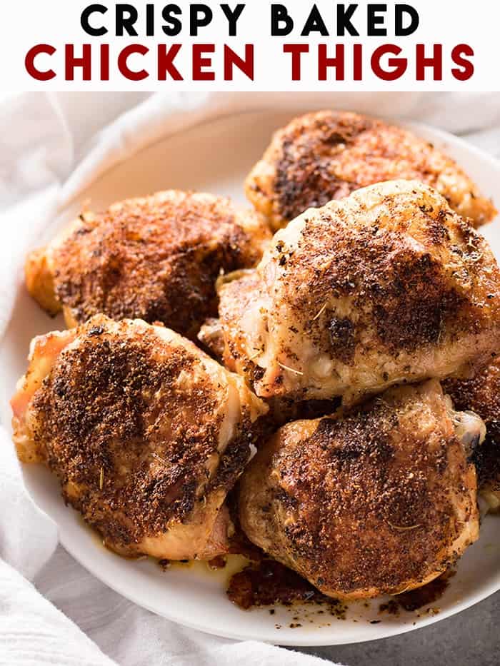 Crispy Baked Chicken Thighs Perfect Every Time Spend With Pennies