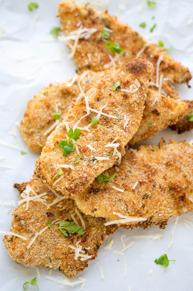 Crispy Baked Parmesan Chicken Tenders