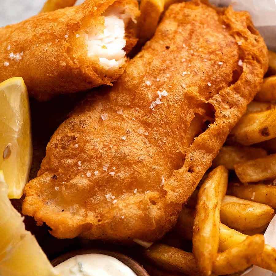 Crispy Beer Battered Fish Recipe Beer Battered Fish Recipes Recipetin Eats Recipes