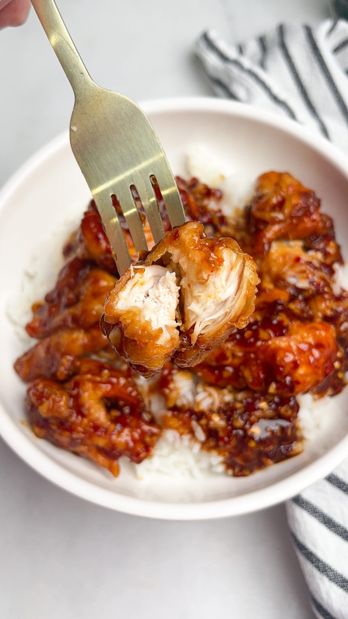 Crispy General Tso S Chicken Recipe Fed Fit