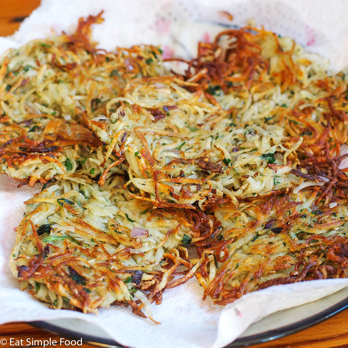 Crispy Homemade Potato Latkes Recipe And Video Eat Simple Food