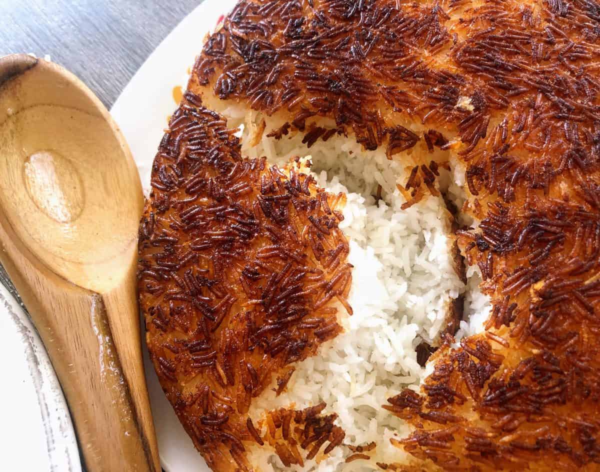 Crispy Persian Rice With Tahdig Abundance Of Flavor