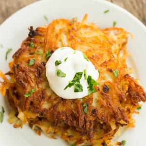 Crispy Potato Latkes Potato Pancakes