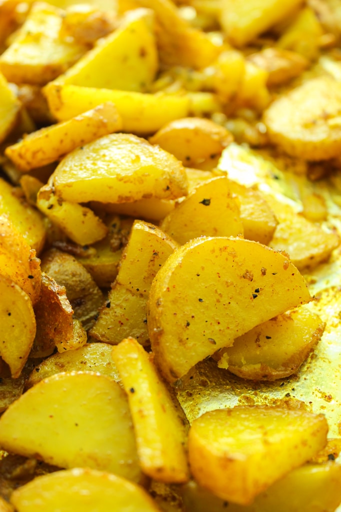 Crispy Turmeric Roasted Potatoes The Fitchen