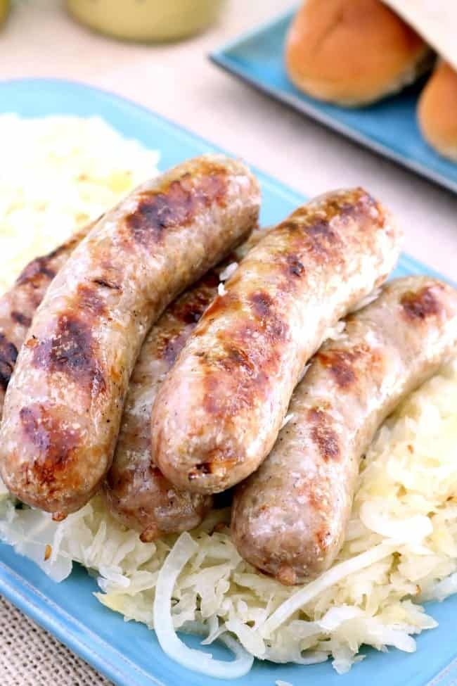 Crock Pot Brats For A Crowd Kitchen Dreaming Recipe Recipes Dog Food Recipes Slow Cooker