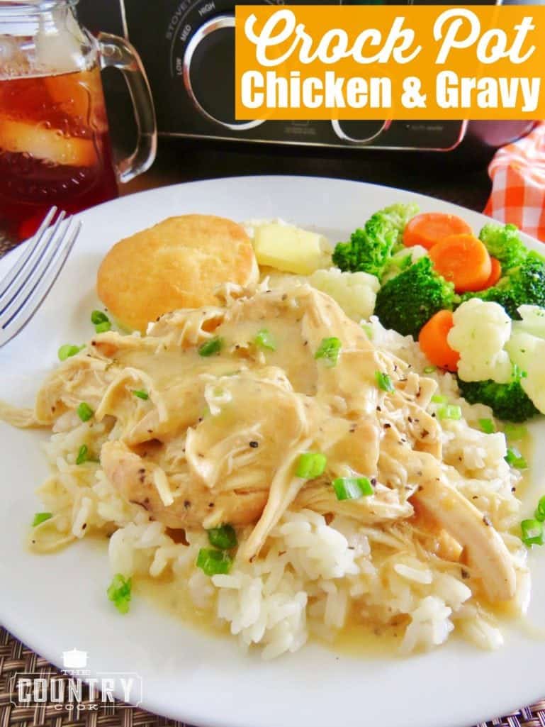 Crock Pot Chicken And Gravy Recipe Food Recipes Country Cooking