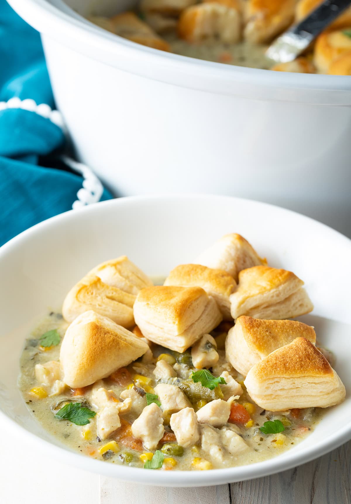 Crock Pot Chicken Pot Pie With Biscuits A Spicy Perspective