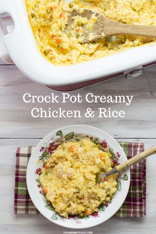 Crock Pot Creamy Chicken And White Rice Flour On My Face