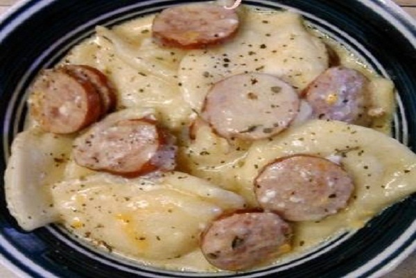 Crock Pot Pierogi And Kielbasa Casserole Recipe Crockpot Recipes