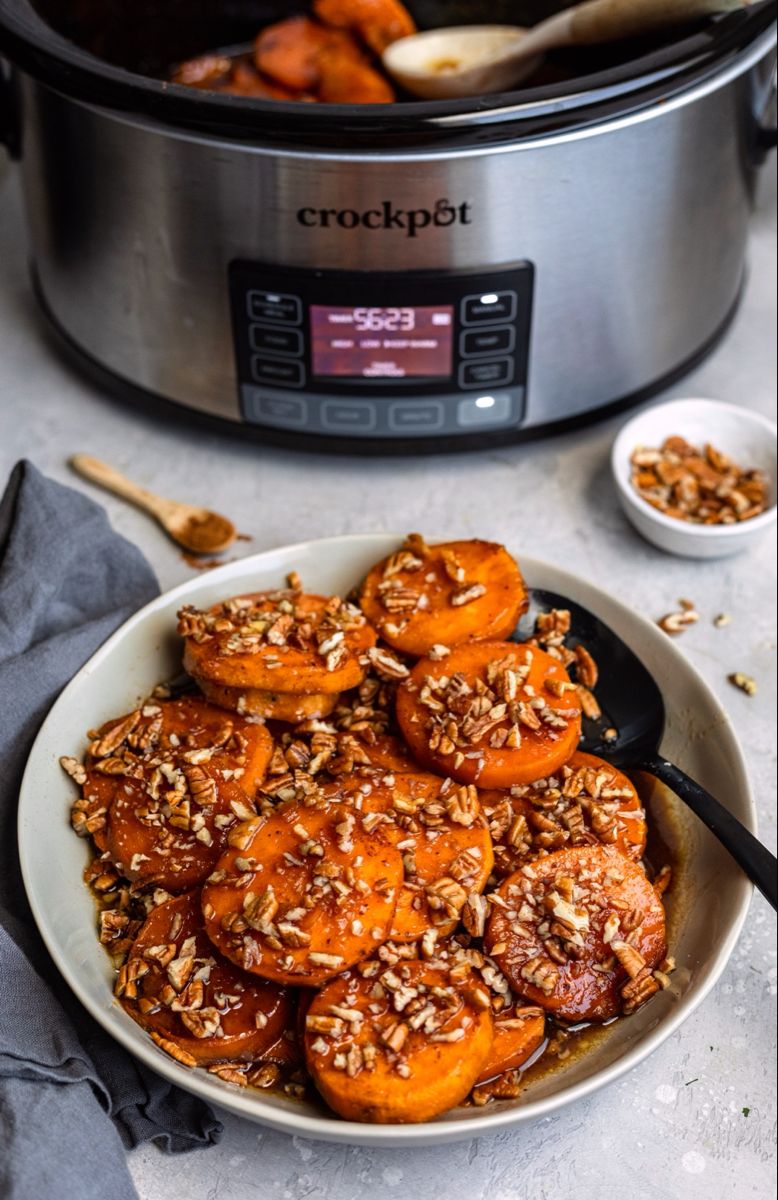 Crock Pot Candied Sweet Potatoes Recipe Delight