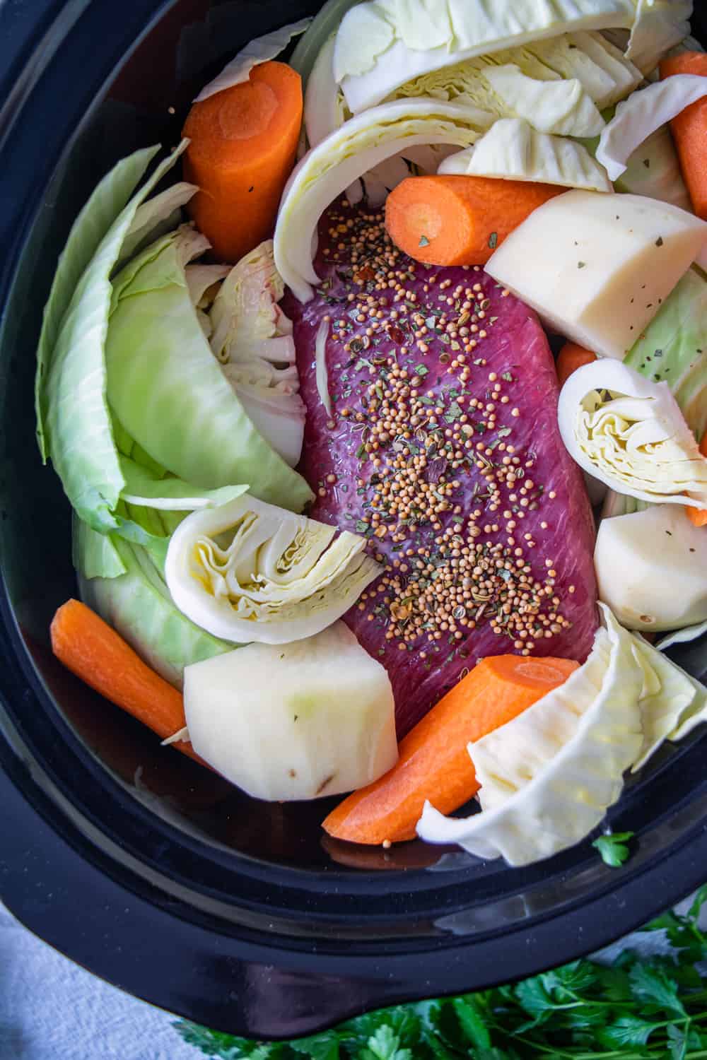 Crockpot Corned Beef And Cabbage The Hungry Waitress