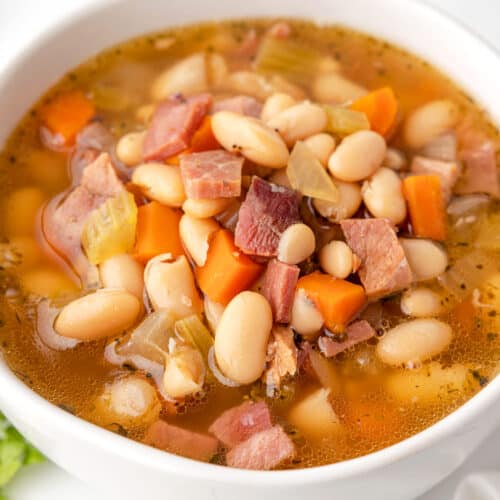 Crockpot Ham And Bean Soup Belly Full