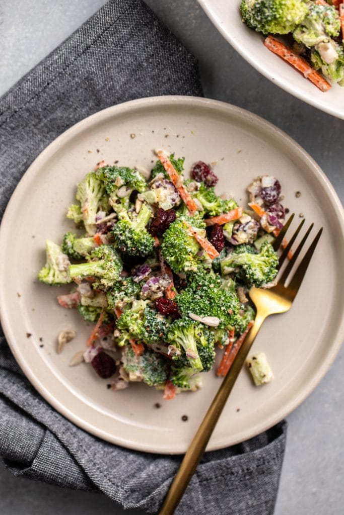 Crunchy Broccoli Salad Dairy Free 7 Ingredients From My Bowl