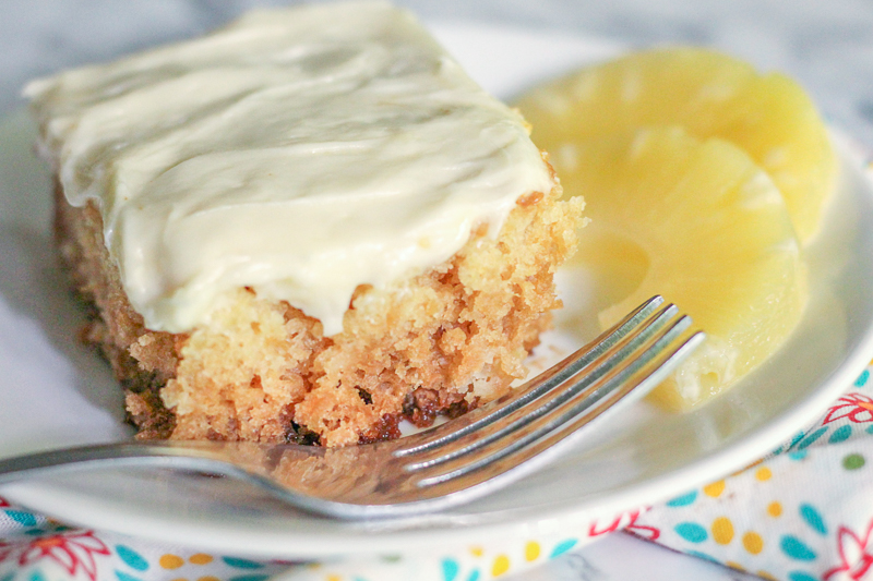 Crushed Pineapple Cake Cream Cheese Frosting Delicious Everyday