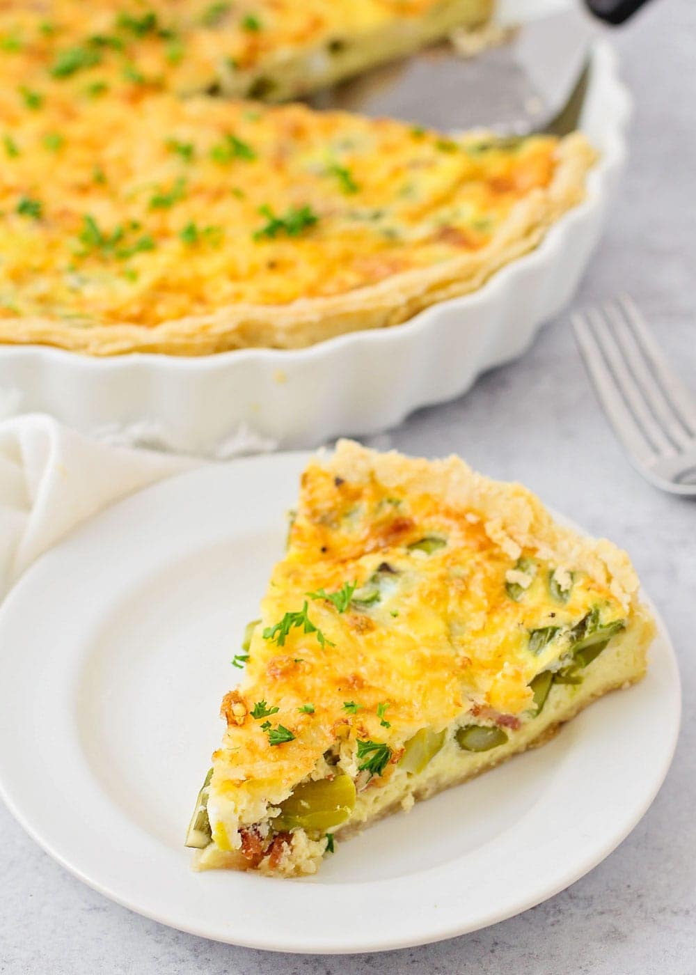 Crustless Asparagus Quiche