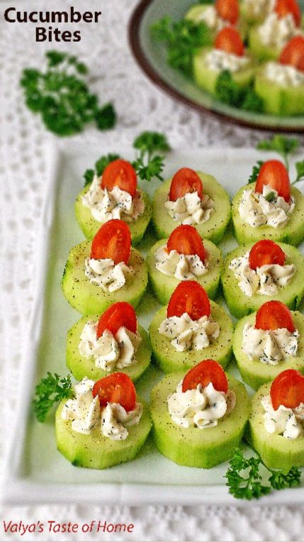 Cucumber Bites Appetizers Valya S Taste Of Home