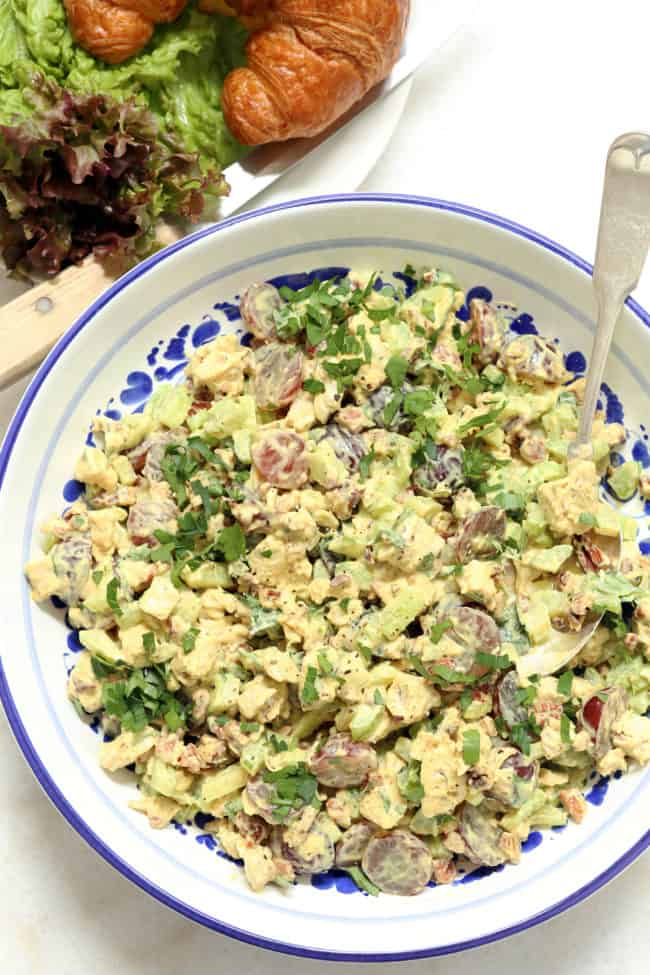 Curried Chicken Salad With Grapes And Pecans The Harvest Kitchen