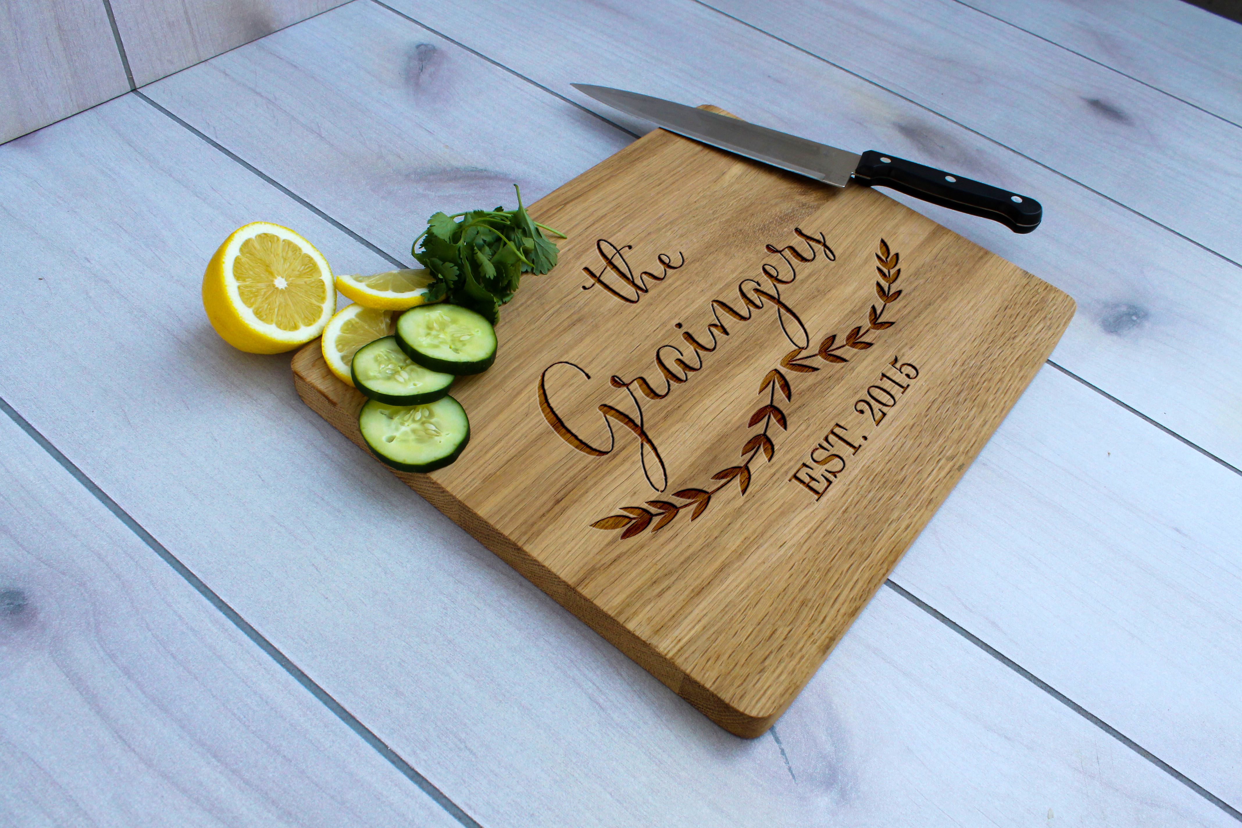 Custom Cutting Board: Engraved with Your Favorite Recipe