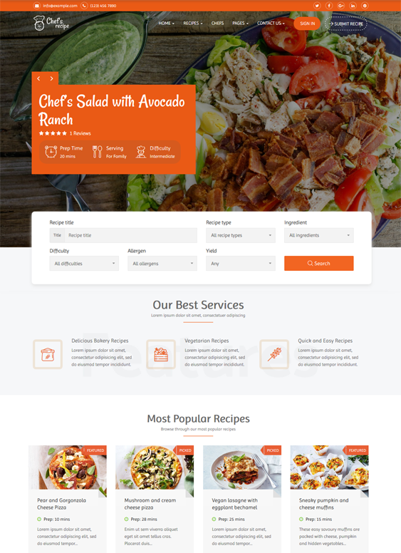 Delicious And Dynamic Wordpress Themes For Food Blogs And Recipe Websites